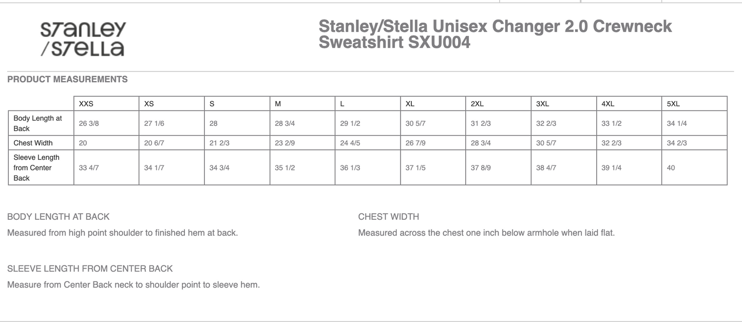 Stanley/Stella Unisex Changer 2.0 Crewneck Sweatshirt