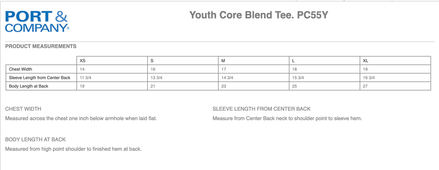 Port & Company® Youth Core Blend Tee