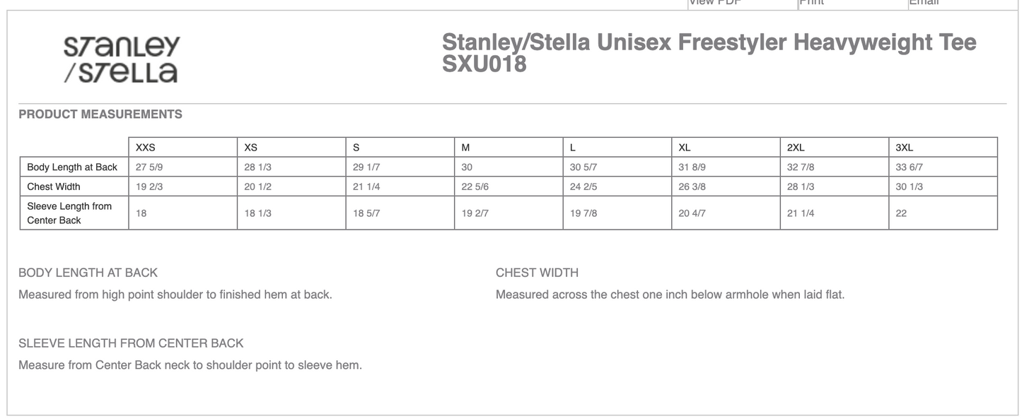 Stanley/Stella Unisex Freestyler Heavyweight Tee
